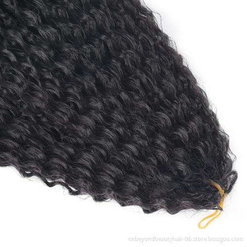 Ombre Synthetic Crochet Braiding Hair Extensions Marley Hair for Women Afro Curls Synthetic Crochet Afro Hair Yaki Kinky Curly